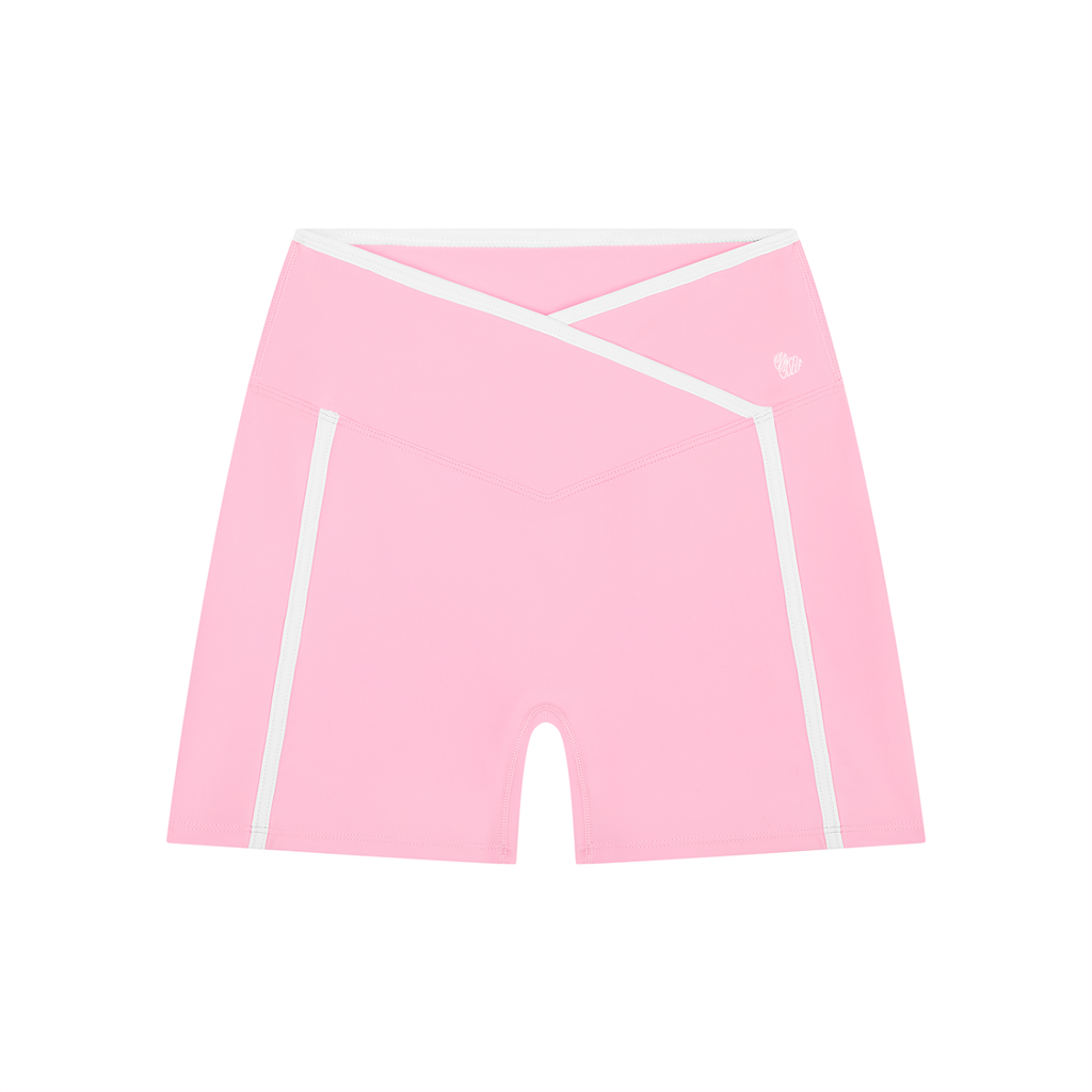 Uniform High Rise Color Block Yoga Shorts