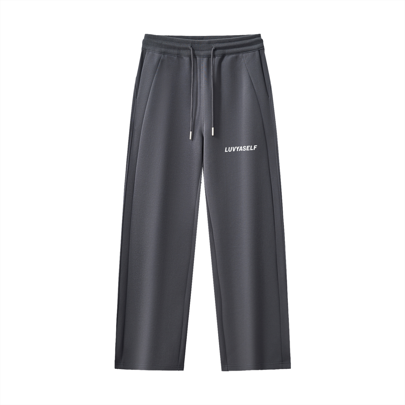 LUVYASELF Essential Drawstring Straight-Leg Sweatpants