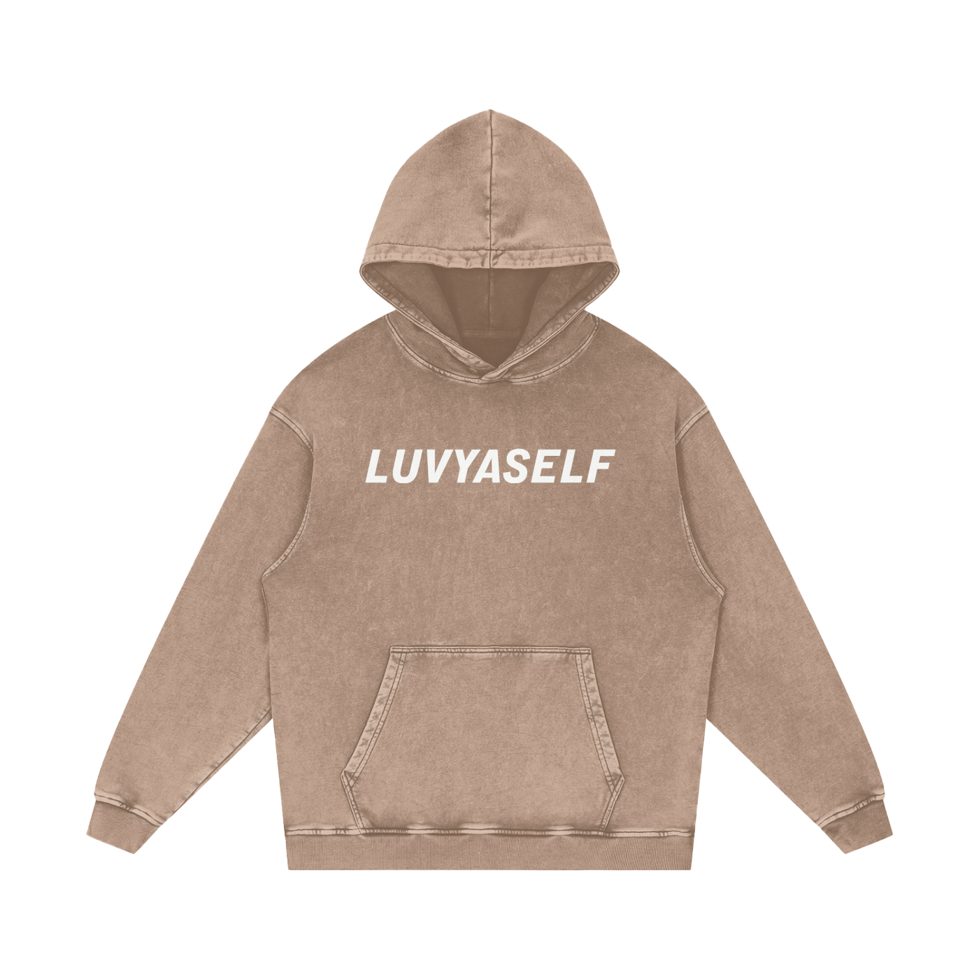LUVYASELF "You Matter" Acid Wash Oversize Hoodie | 420 GSM Heavy weight cotton | Unisex Vintage Style