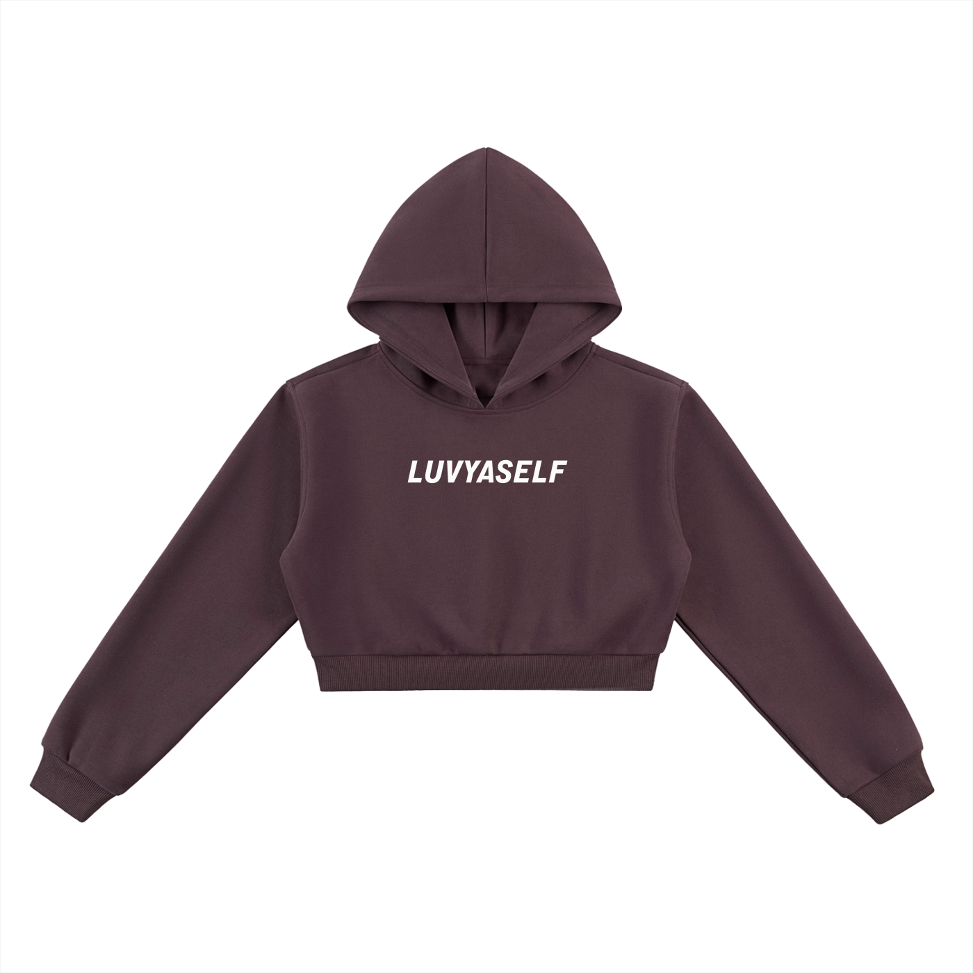 LUVYASELF Essential Cropped Hoodie