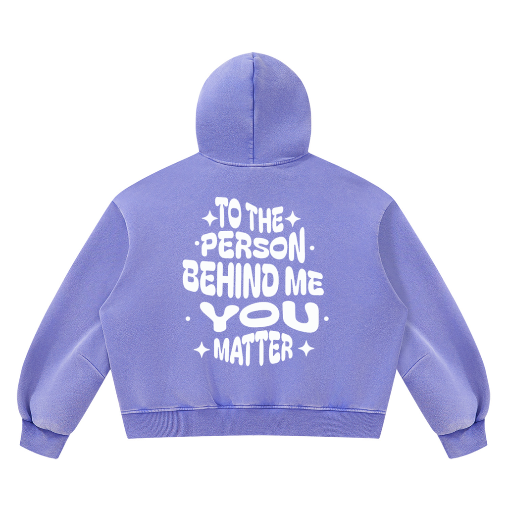 Unisex Vintage Wash Boxy Fleece Hoodie