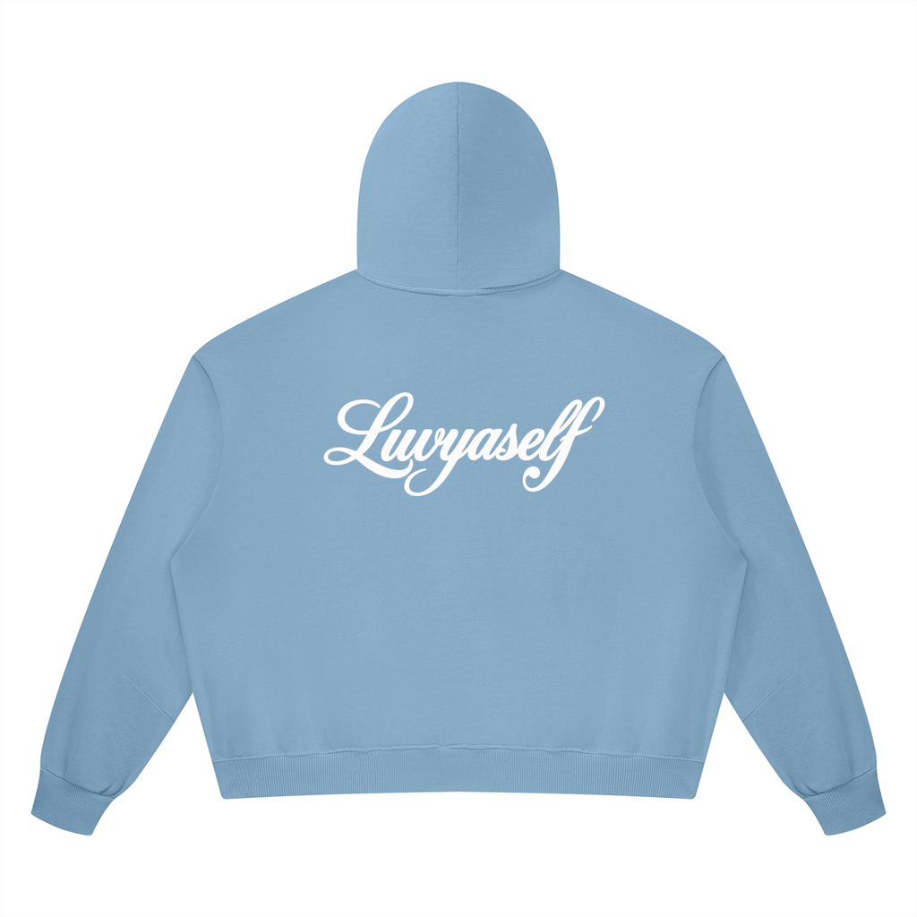 Unisex Vintage Wash Boxy Full Zip Hoodie