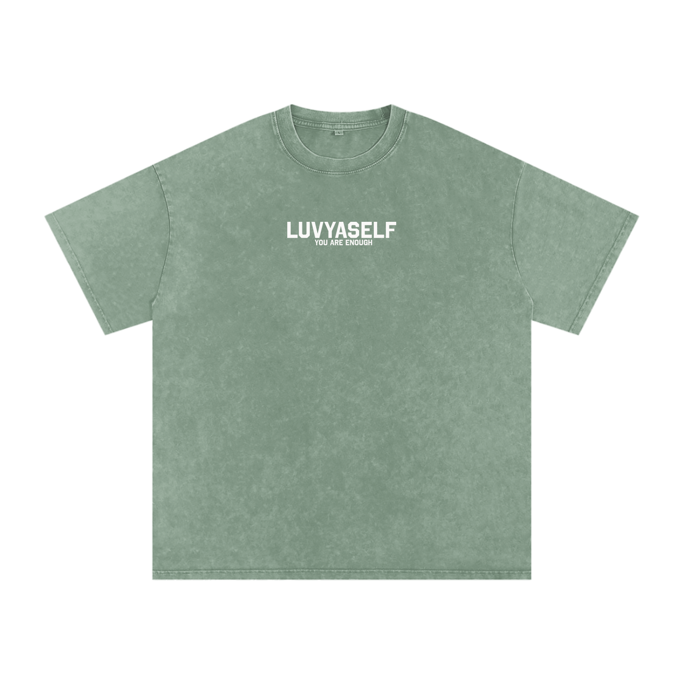 LUVYASELF - Snow Washed Oversized Cotton T-Shirt