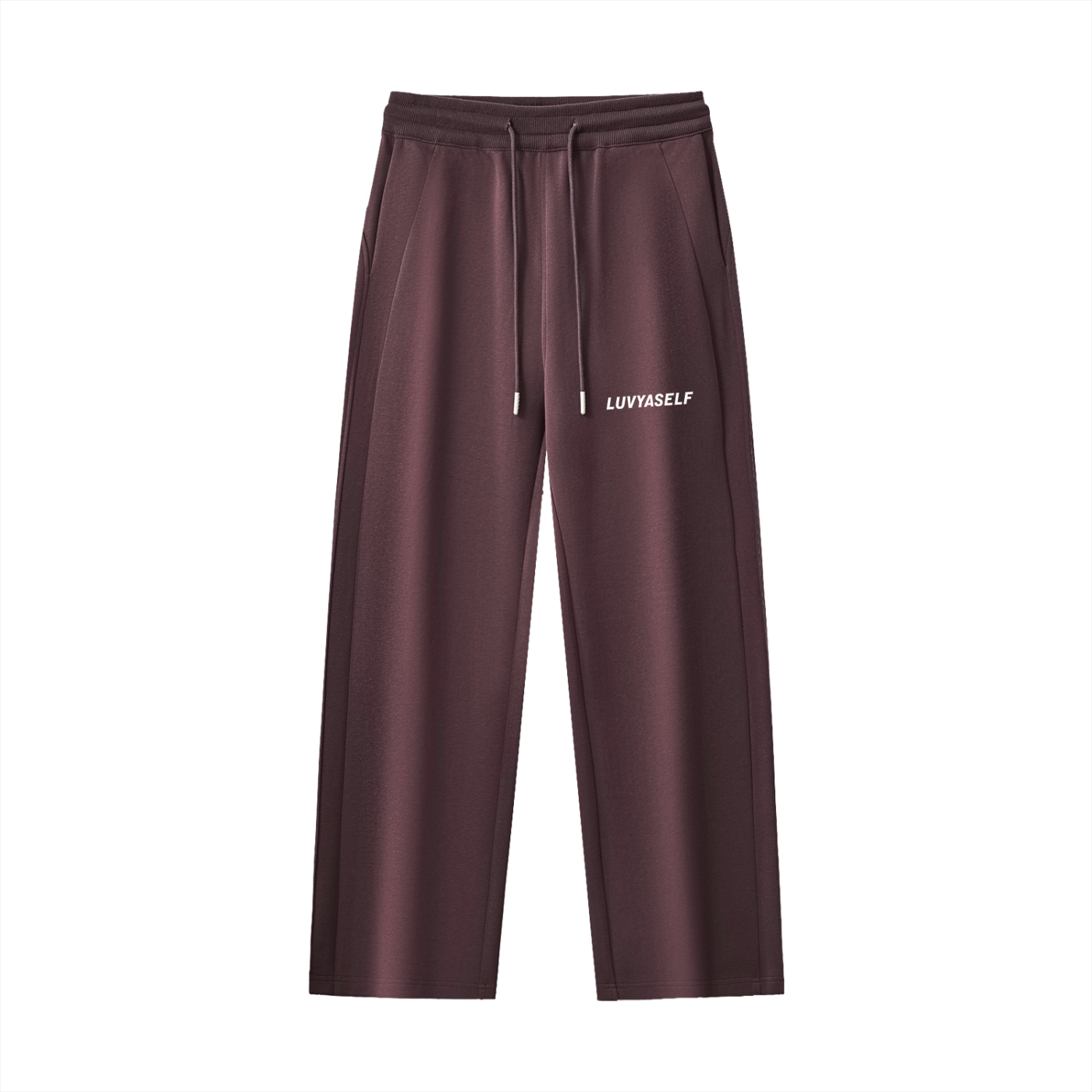LUVYASELF Essential Drawstring Straight-Leg Sweatpants