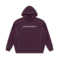 Unisex Oversized Piping Fleece Hoodie