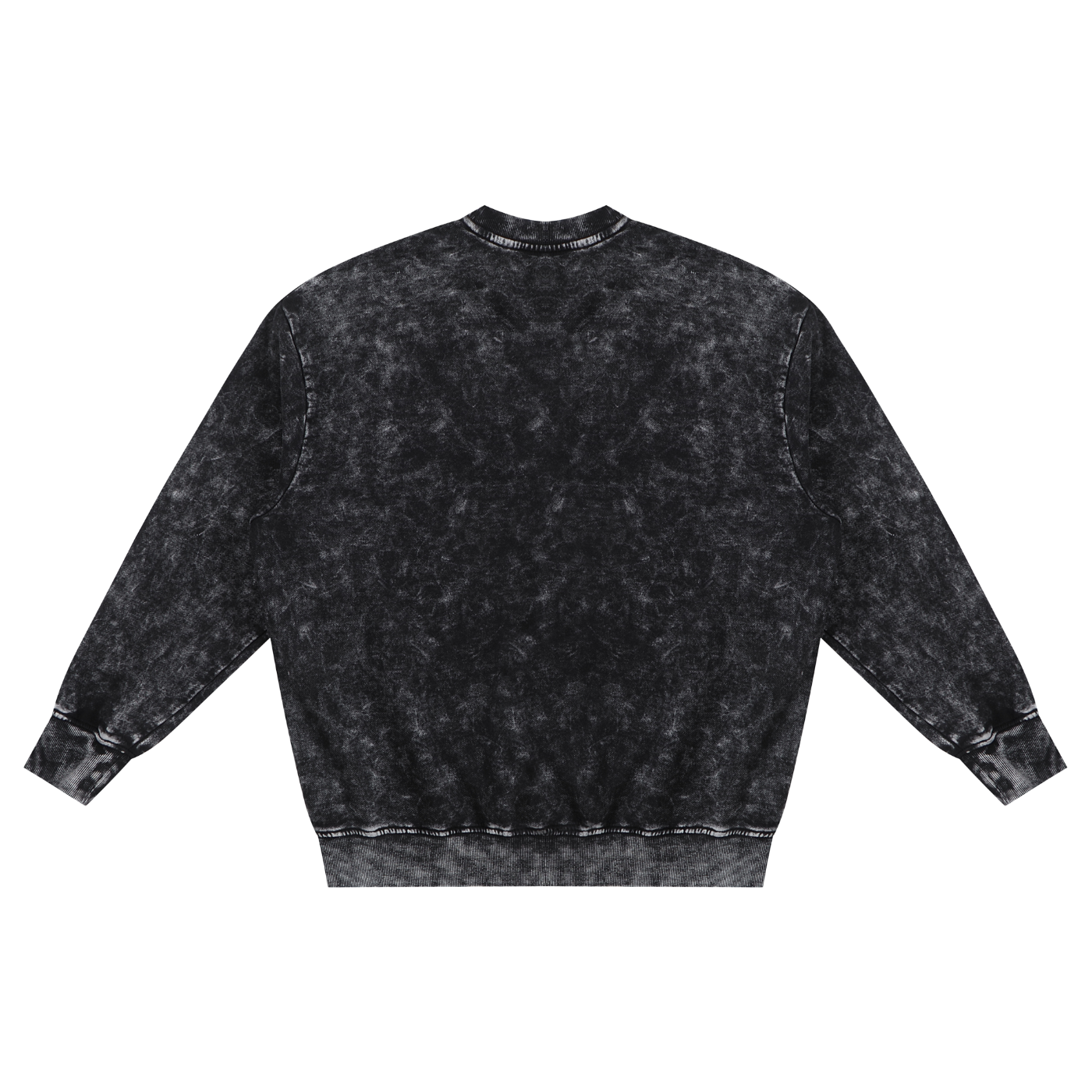 LUVYASELF - Snow Washed Hand-Frayed Sweatshirt