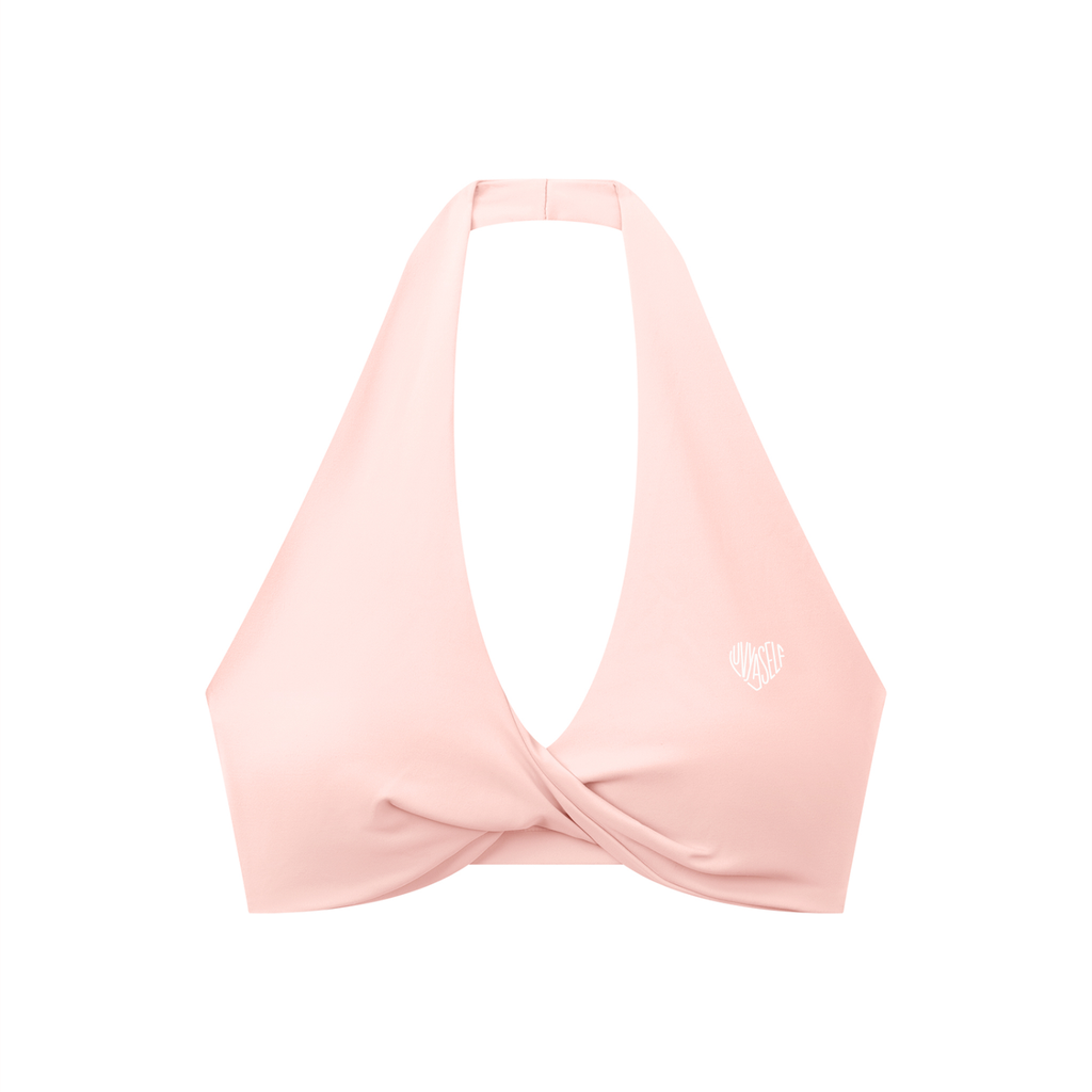 Uniform Sports Bra — Pleated Halter
