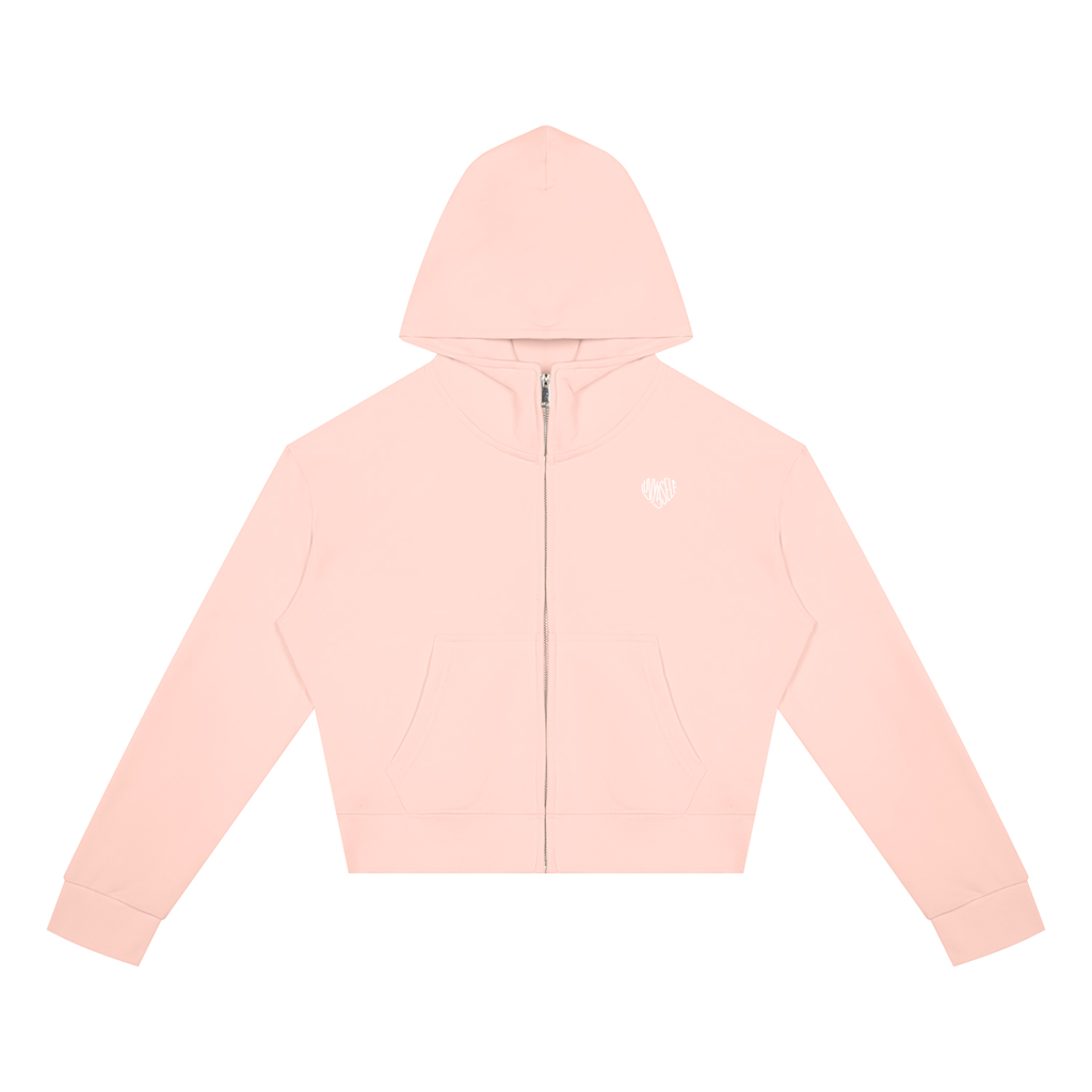 Women's Crop Full Zip Hoodie