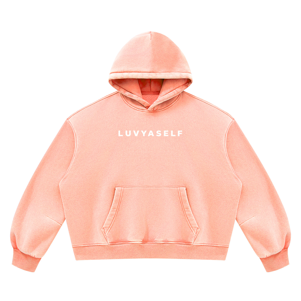 Unisex Vintage Wash Boxy Fleece Hoodie