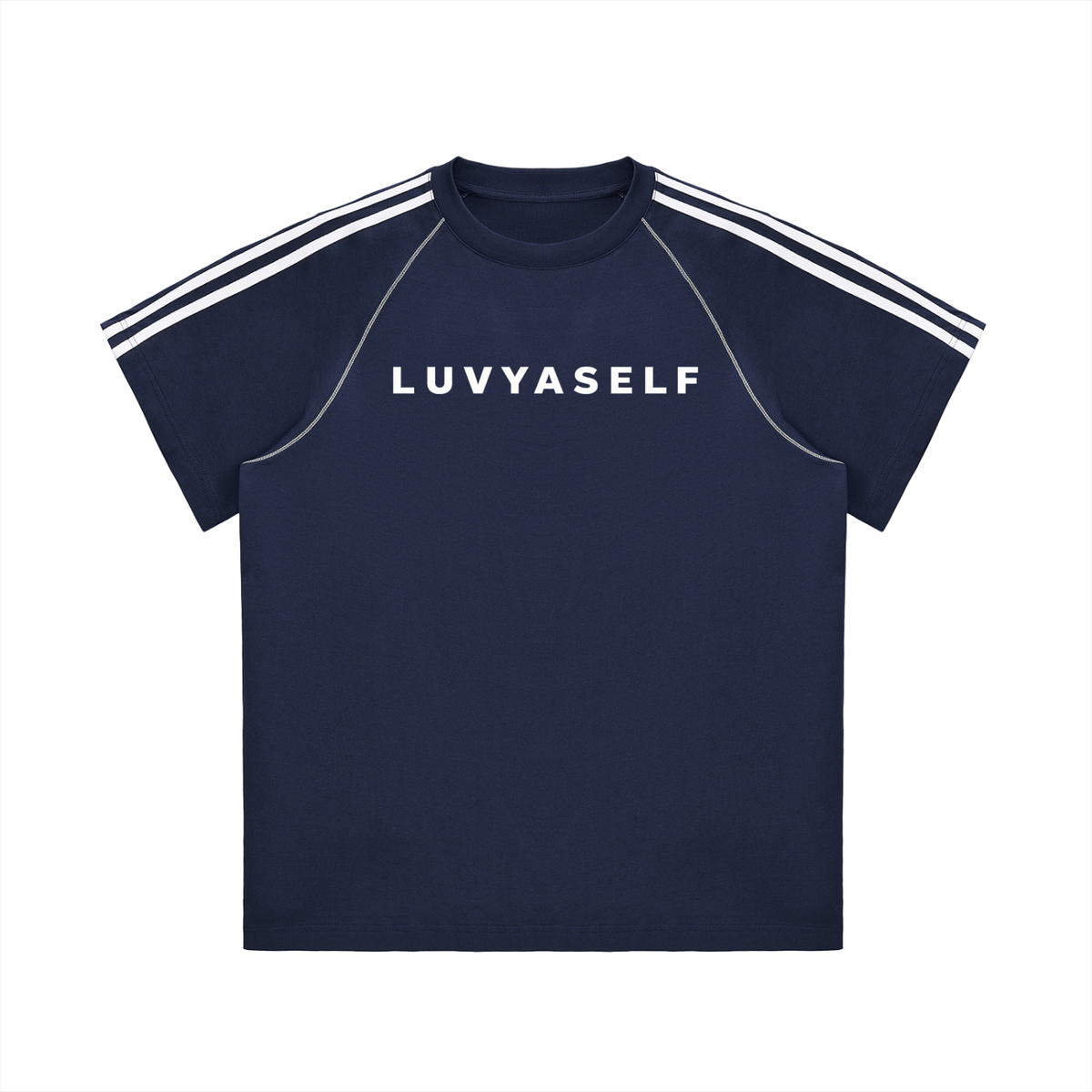 Striped Contrast Stitch T-Shirt