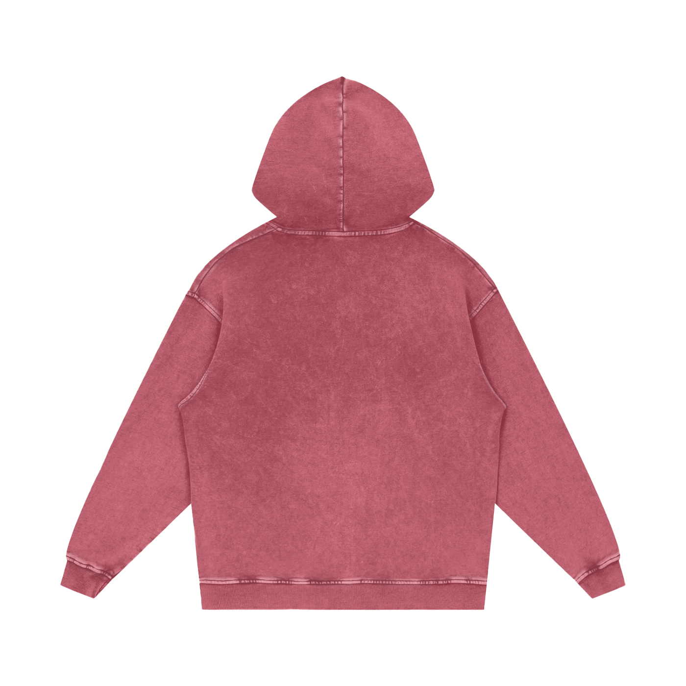 Uniform Snow Washed Loose Cotton Hoodie