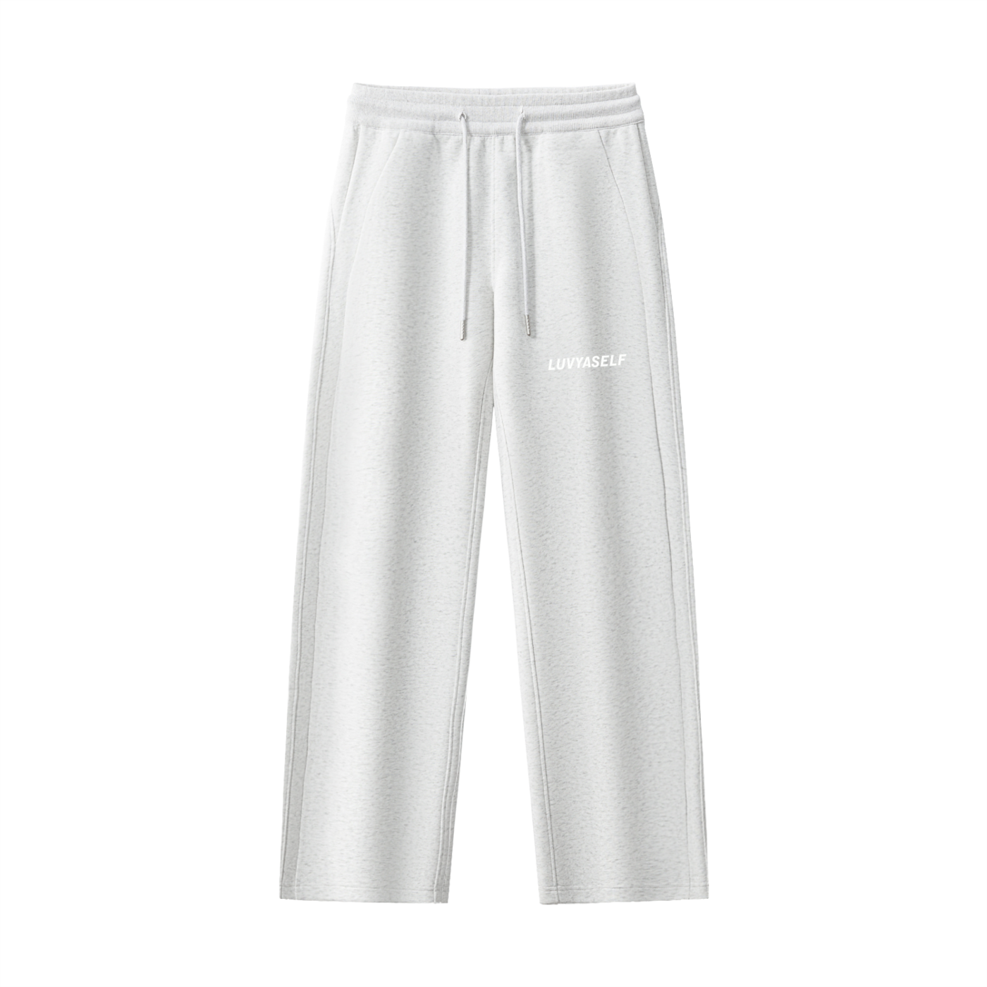 LUVYASELF Essential Drawstring Straight-Leg Sweatpants