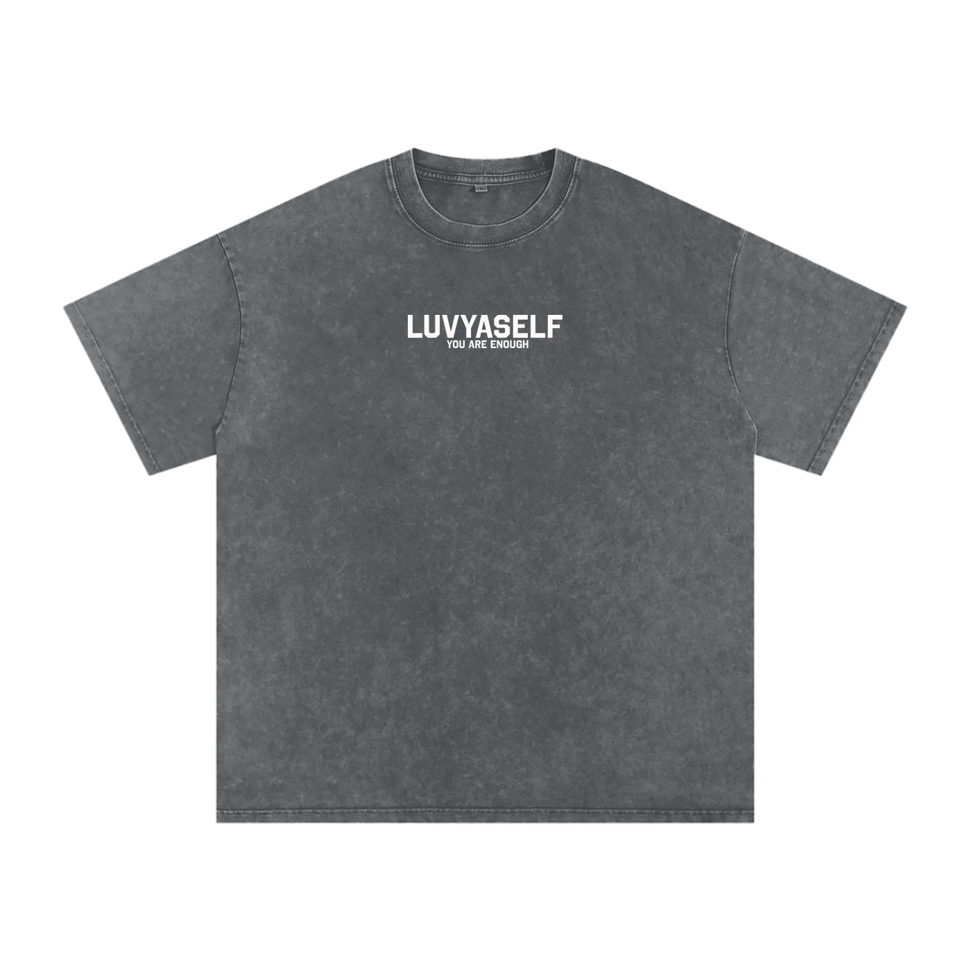 LUVYASELF - Snow Washed Oversized Cotton T-Shirt