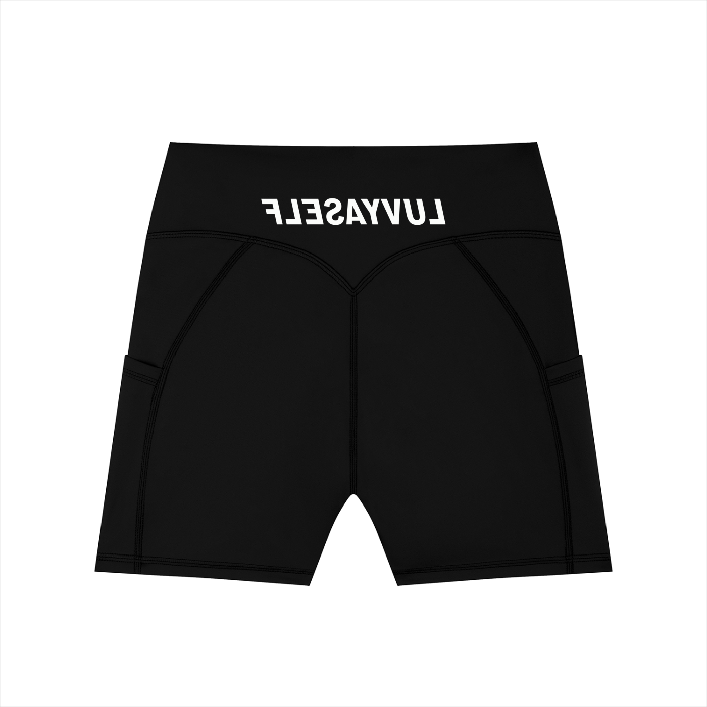 Women's High-Waisted Pocket Biker Shorts