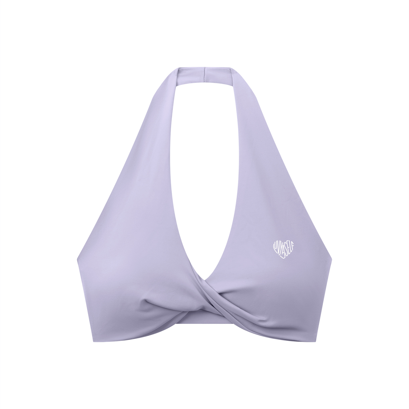 Women's Pleated Halter Sports Bra