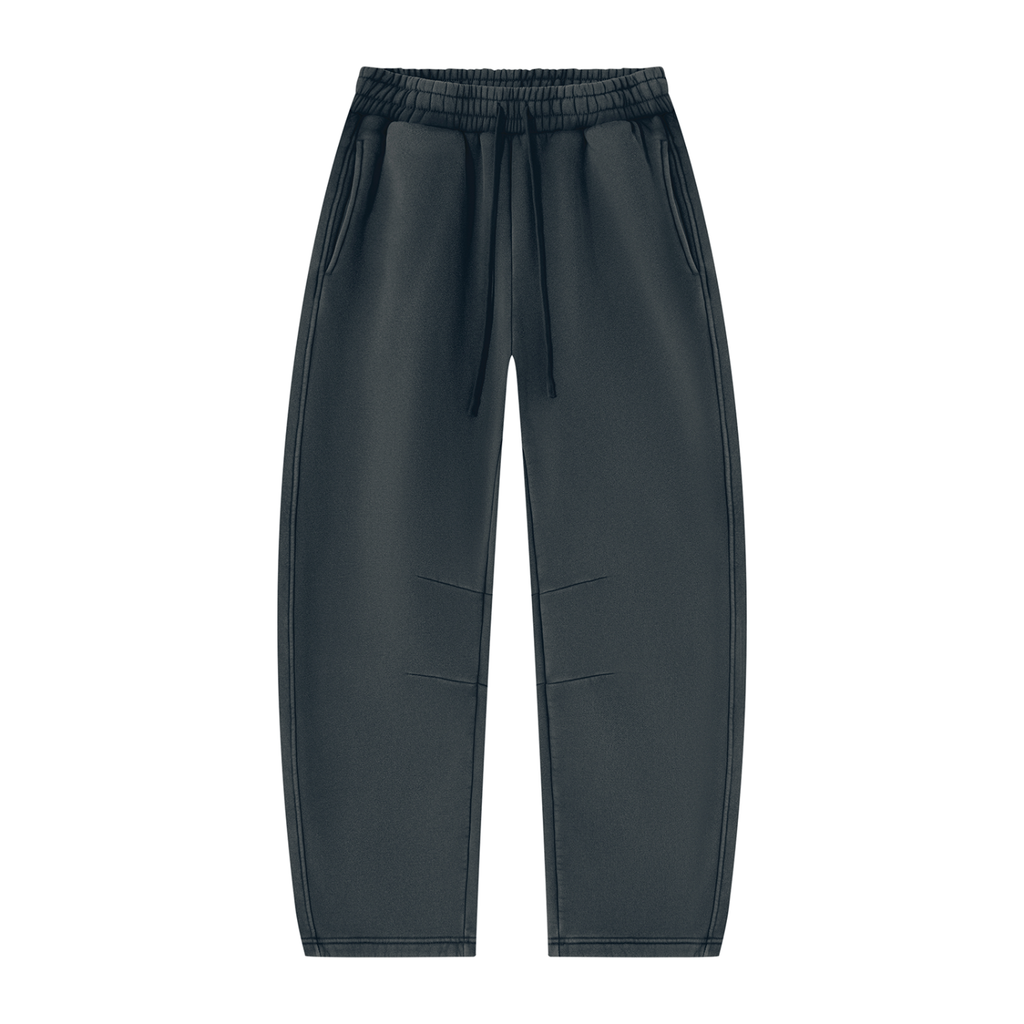 Unisex Vintage Wash Barrel Leg Fleece Sweatpants