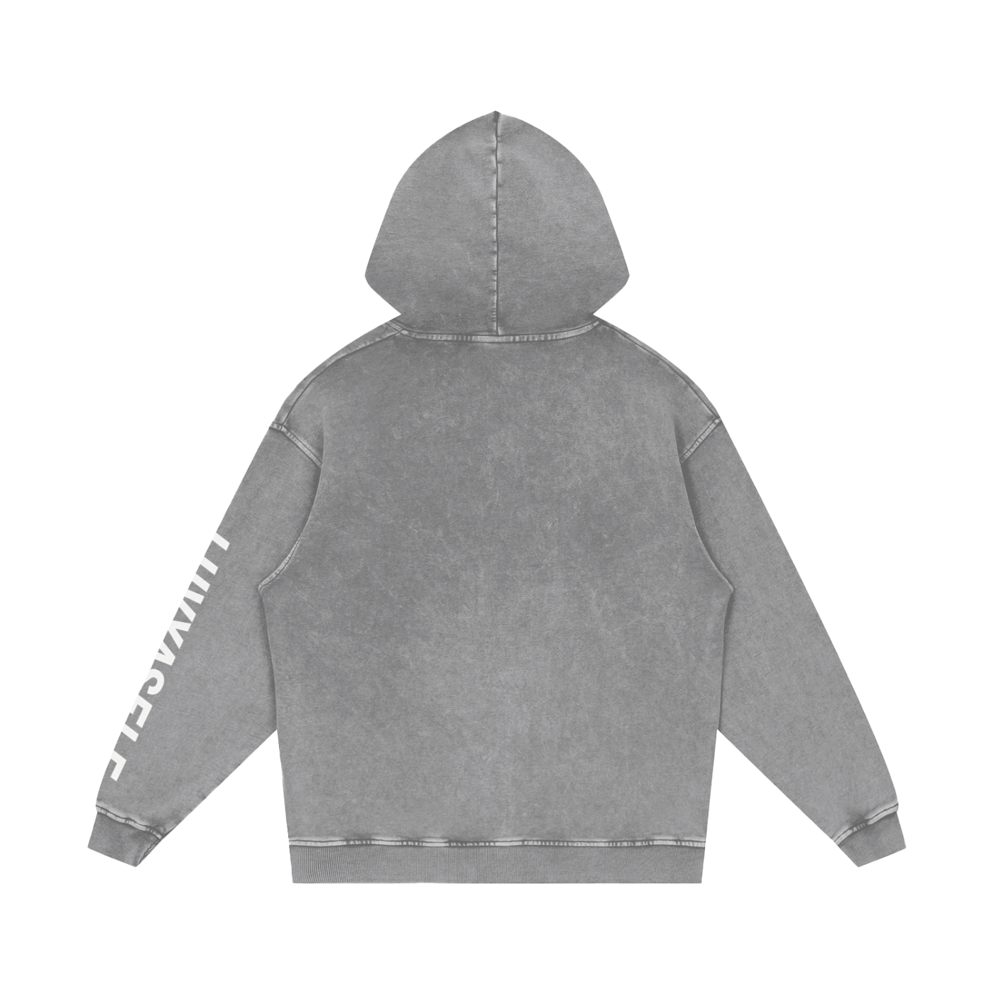 LUVYASELF - Snow Washed Loose Cotton Hoodie