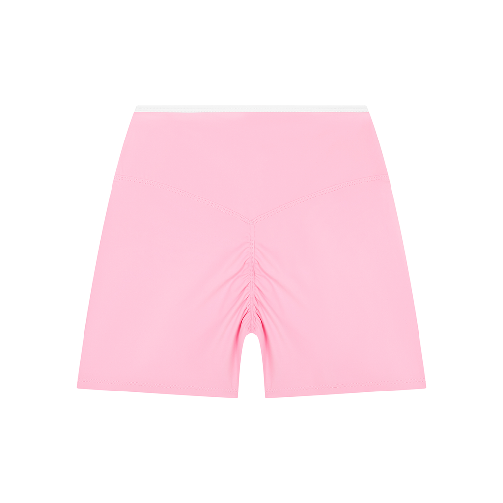 Uniform High Rise Color Block Yoga Shorts