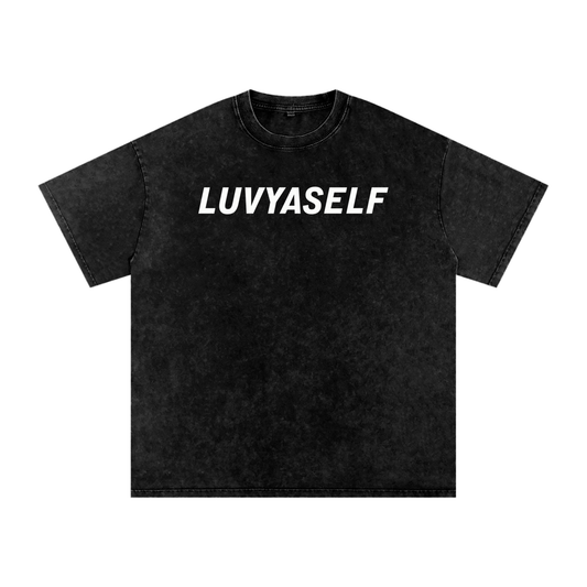 LUVYASELF,Self-Luv,Mental Health,Motivation,Heavyweight 250 GSM,Vintage Oversize Tee,Acid Wash T-Shirt,LUVYASELF Oversize Tee,Self-Love,You matter
