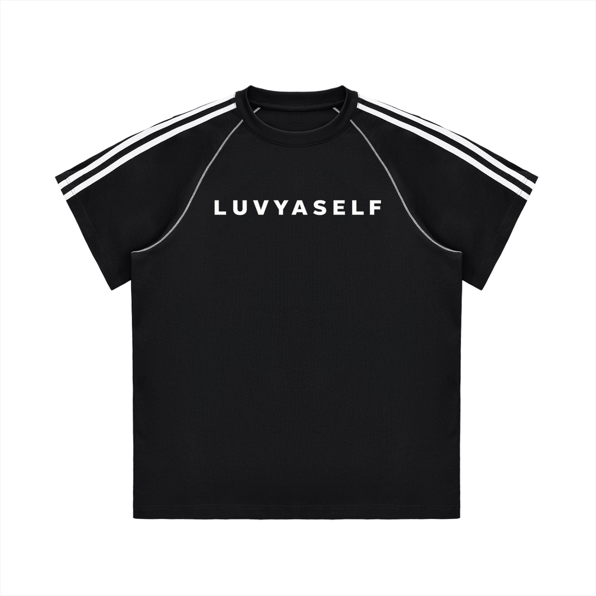 Striped Contrast Stitch T-Shirt