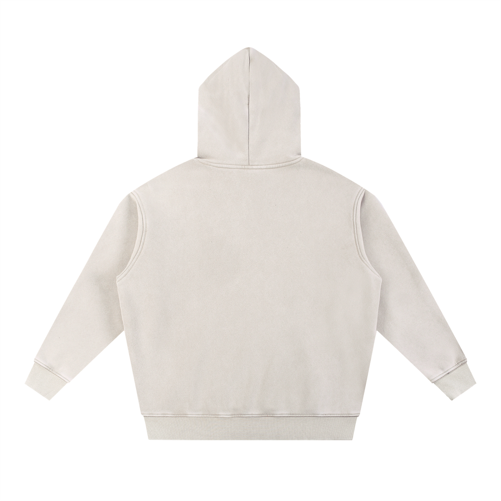 Uniform Snow Wash Fleece Oversize Hoodie