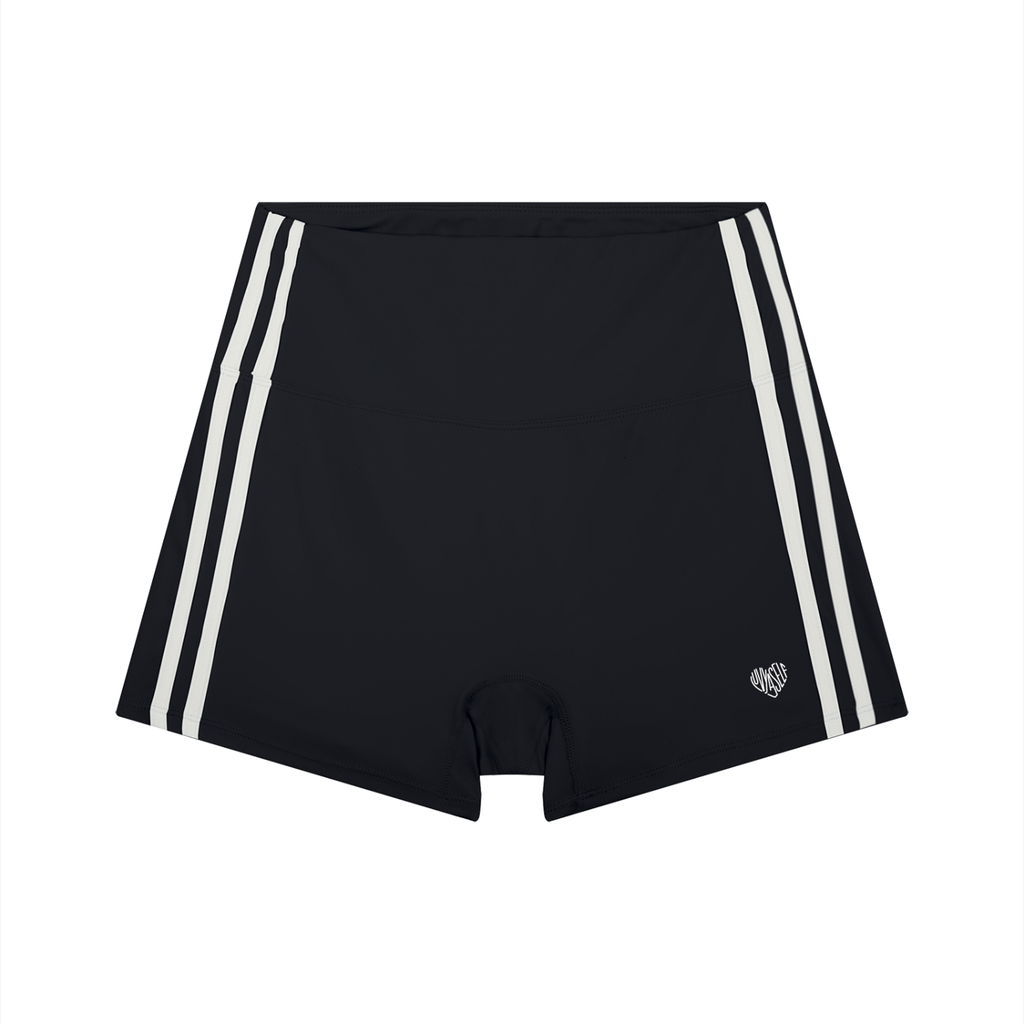 Uniform High-Waist Color Block Yoga Shorts