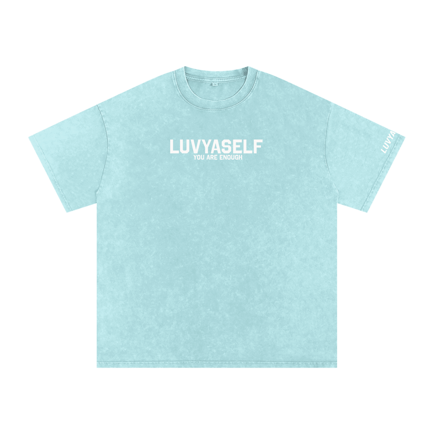 LUVYASELF - Snow Washed Oversized Cotton T-Shirt
