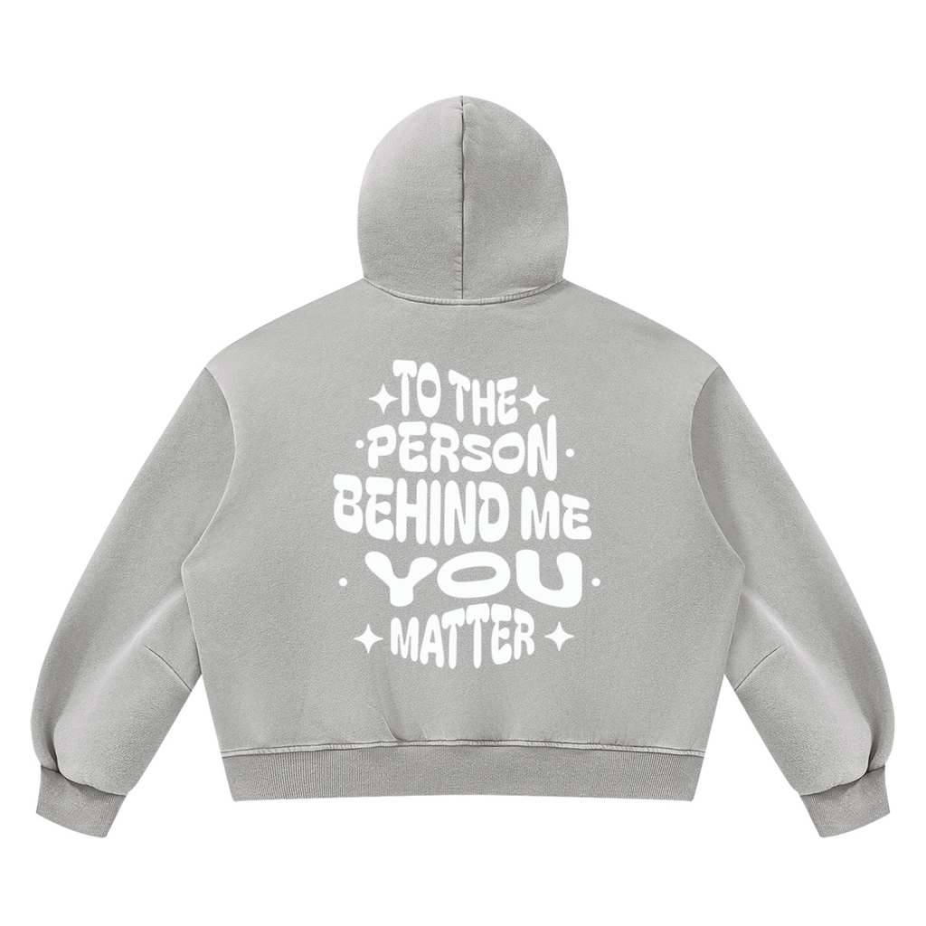Unisex Vintage Wash Boxy Fleece Hoodie