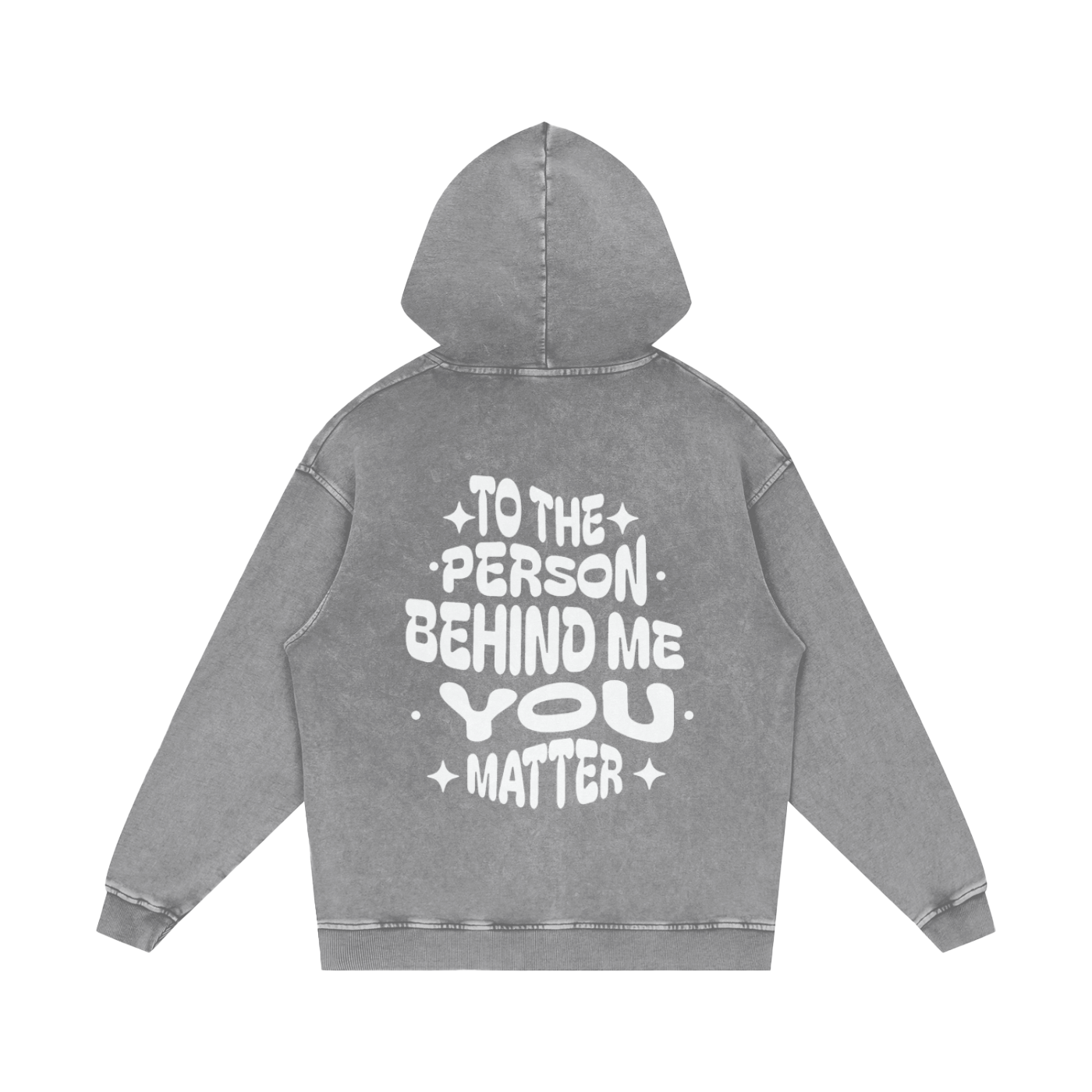 LUVYASELF "You Matter" Acid Wash Oversize Hoodie | 420 GSM Heavy weight cotton | Unisex Vintage Style