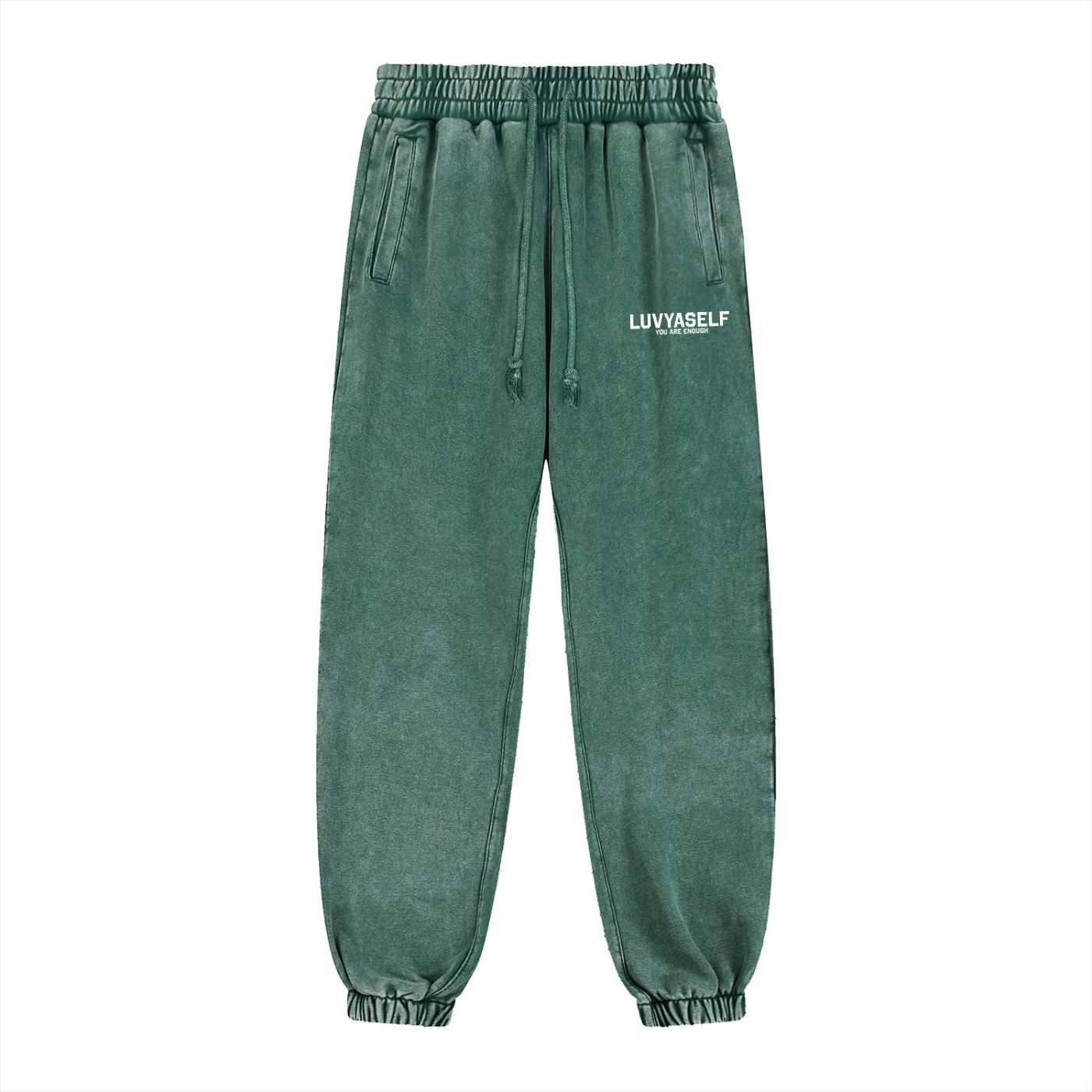 LUVYASELF Snow Wash Heavyweight Jogged Sweatpants