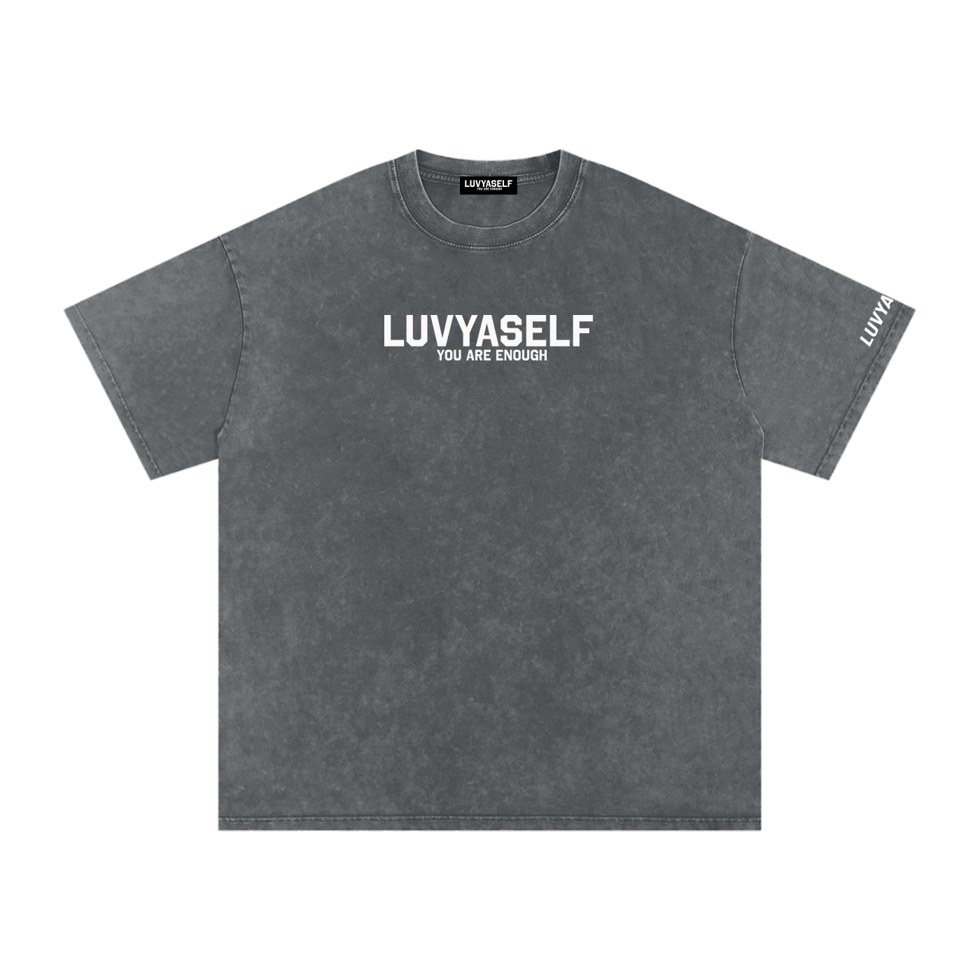 LUVYASELF - Snow Washed Oversized Cotton T-Shirt