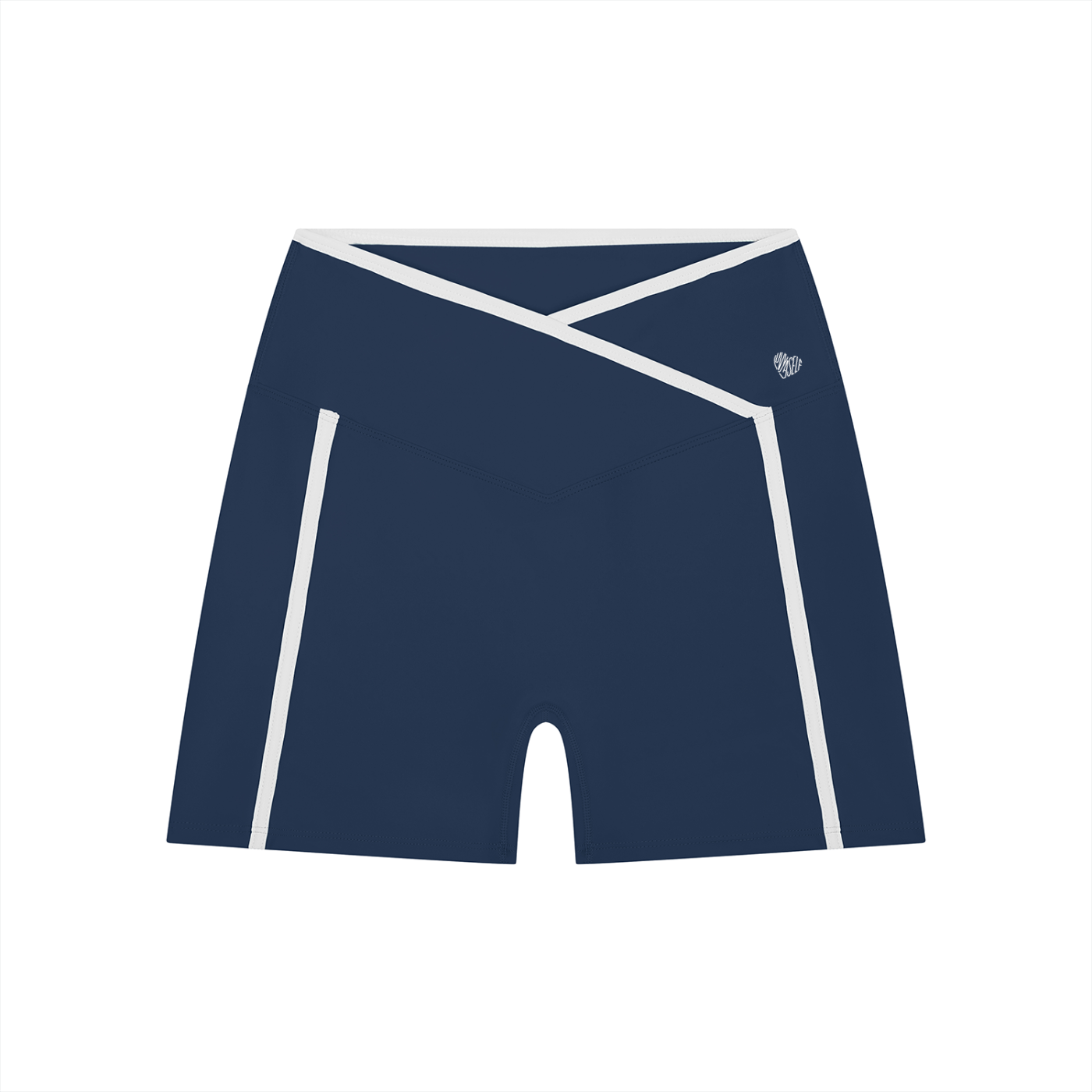 Uniform High Rise Color Block Yoga Shorts