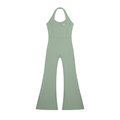 Uniform Halter Flared Jumpsuit