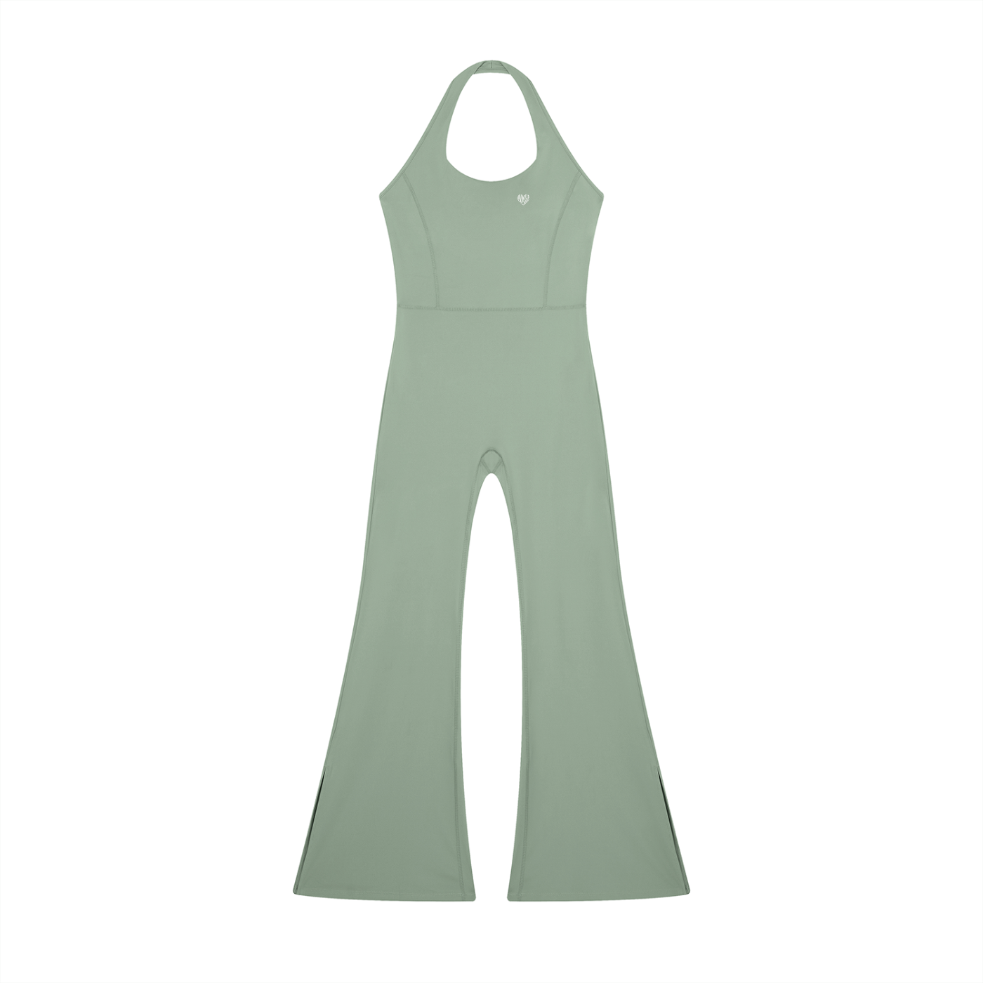 Uniform Halter Flared Jumpsuit