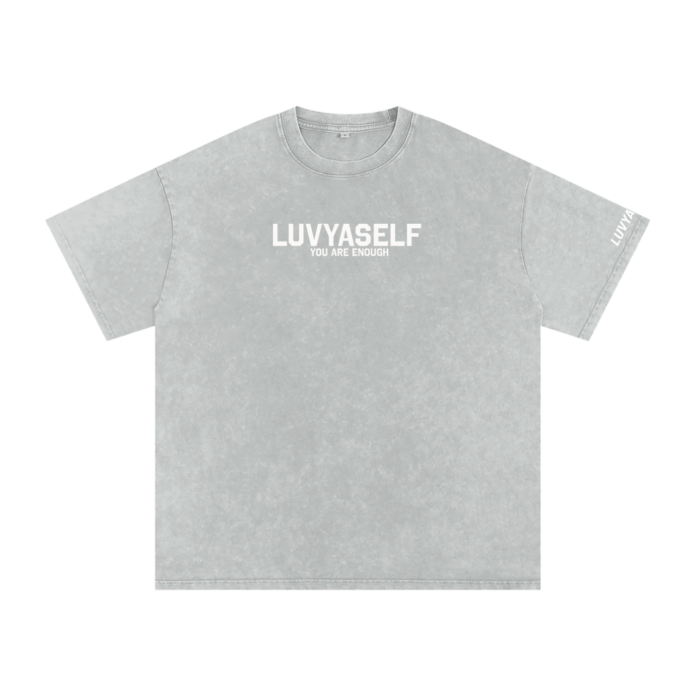 LUVYASELF - Snow Washed Oversized Cotton T-Shirt