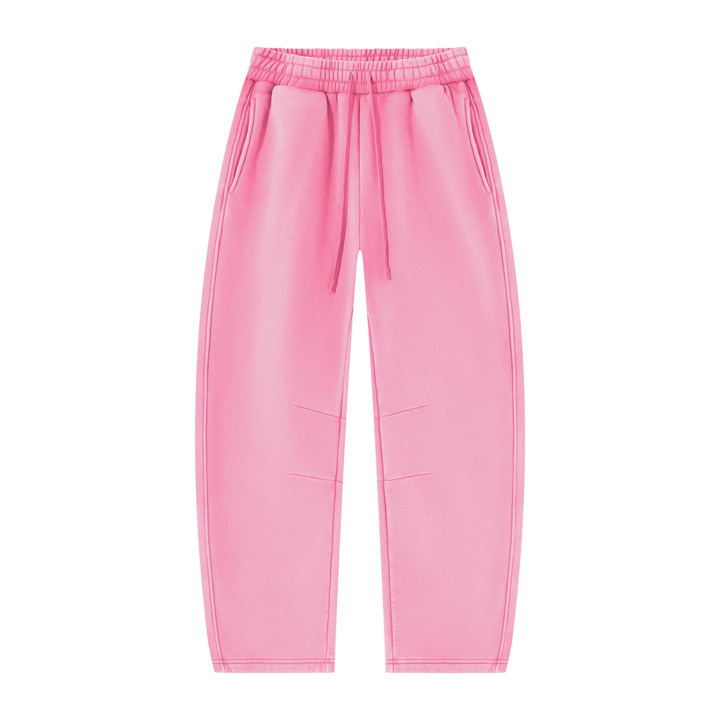 Unisex Vintage Wash Barrel Leg Fleece Sweatpants