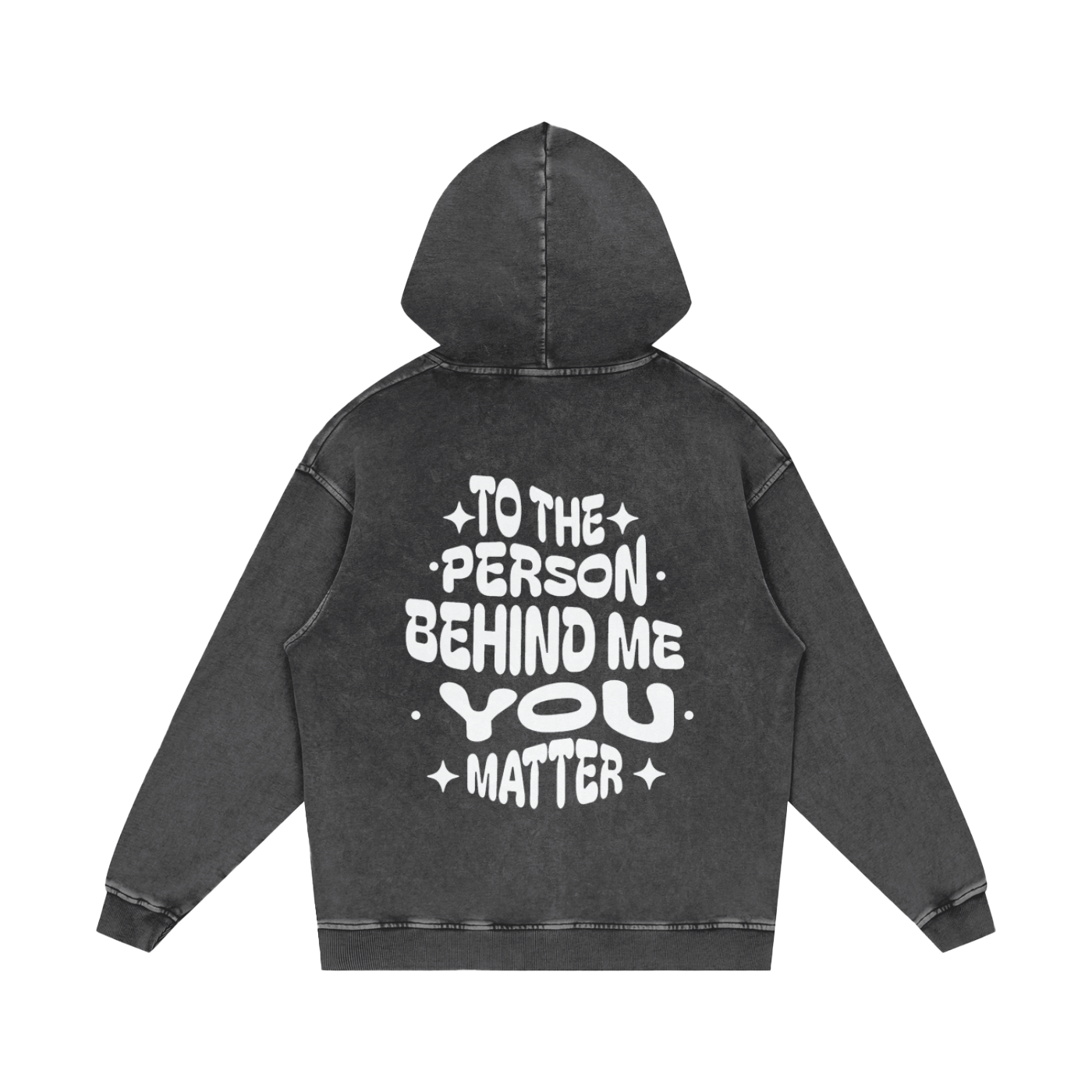 LUVYASELF "You Matter" Acid Wash Oversize Hoodie | 420 GSM Heavy weight cotton | Unisex Vintage Style