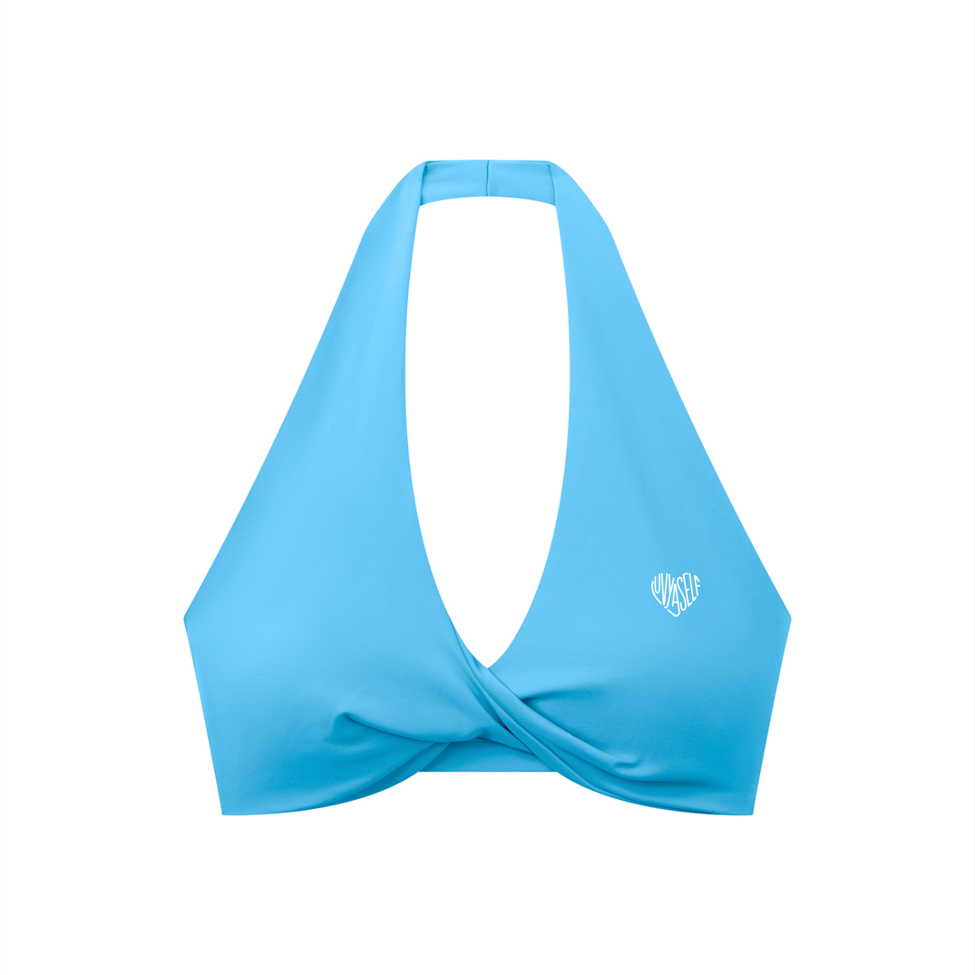 Women's Pleated Halter Sports Bra