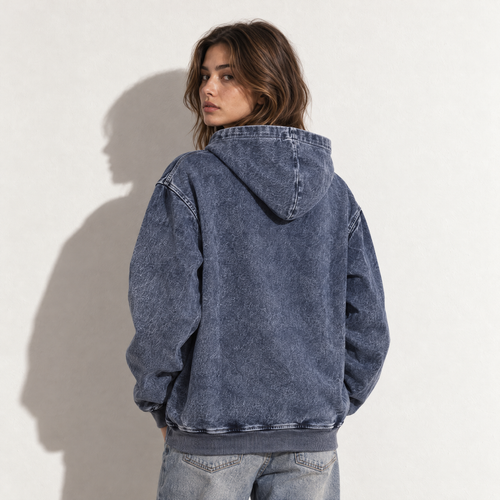Oversized Snow Wash Hoodie