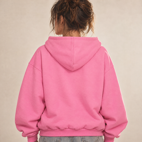 400GSM Unisex Heavyweight Tapered Full-Zip Balloon Hoodie