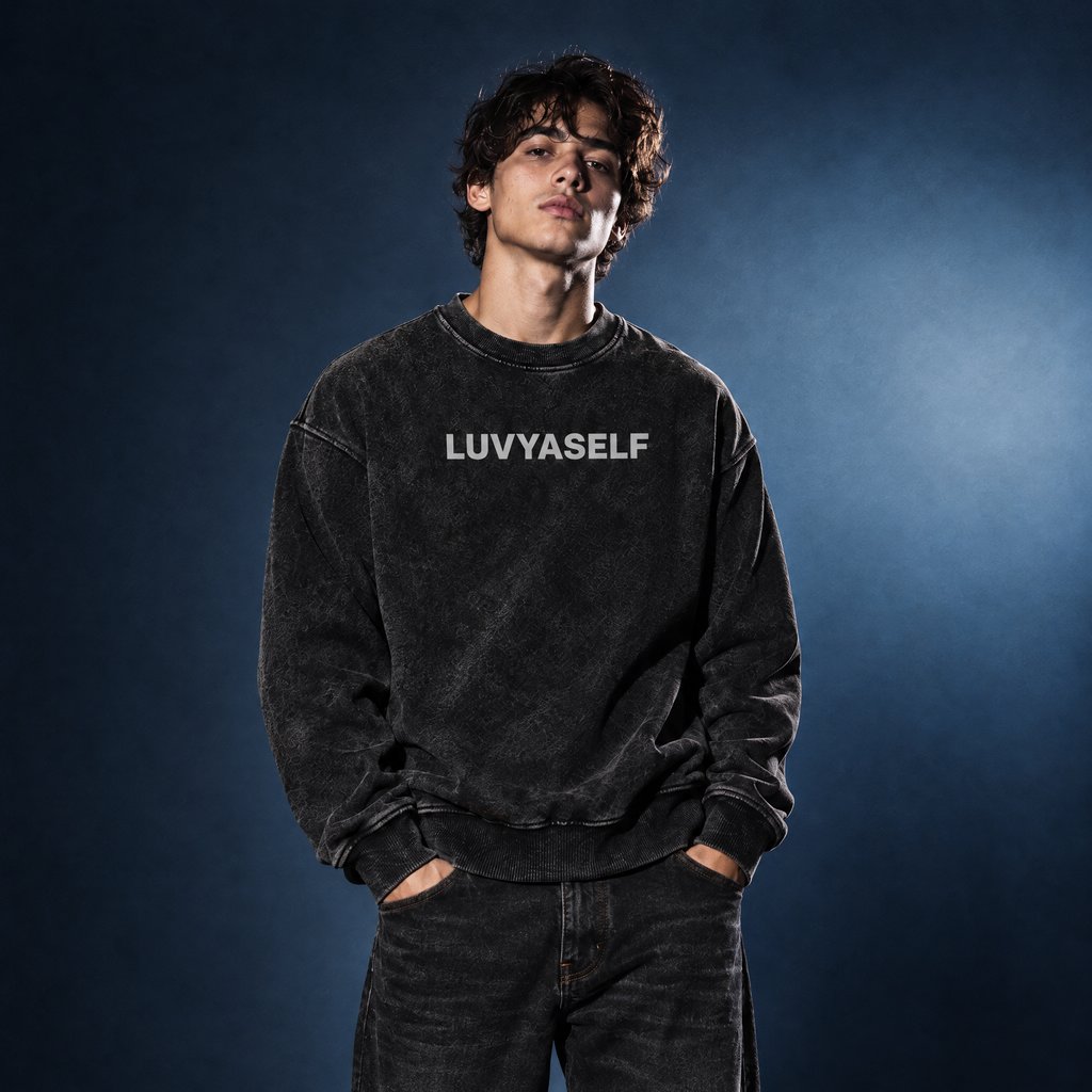 Uniform Sweatshirt — Faded Black, Back Print