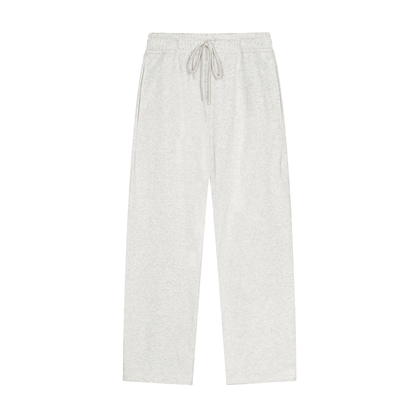 Solid Color Straight-Leg Sweatpants