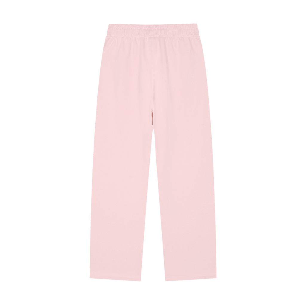 Solid Color Straight-Leg Sweatpants