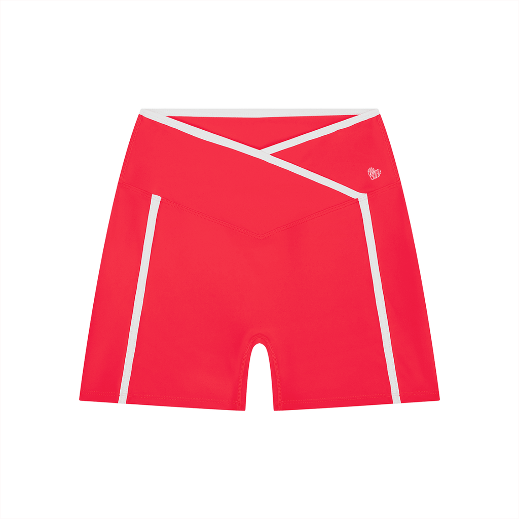 Uniform High Rise Color Block Yoga Shorts