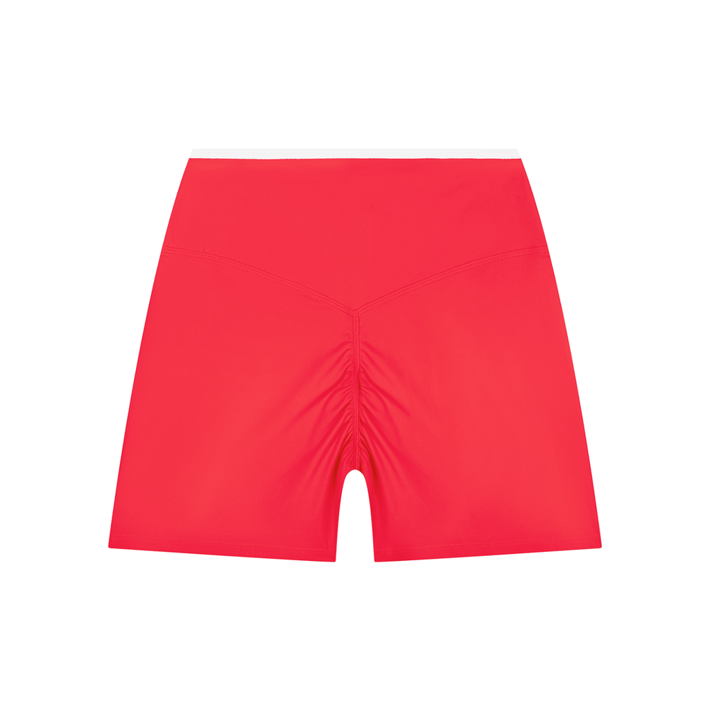 Uniform High Rise Color Block Yoga Shorts
