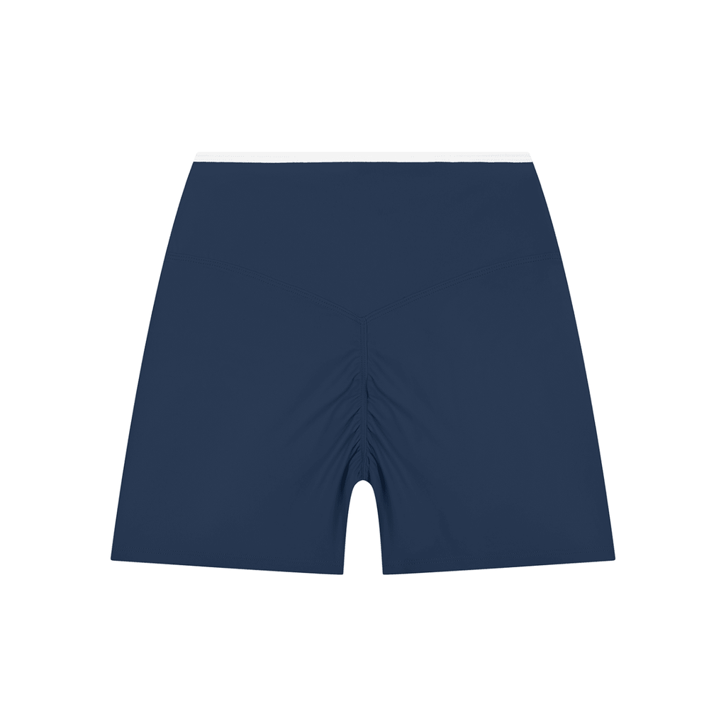 Uniform High Rise Color Block Yoga Shorts