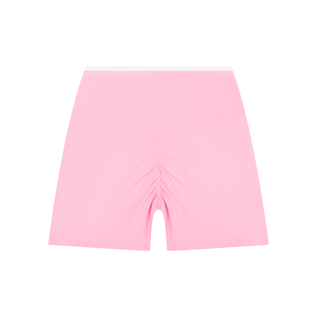 Uniform High Rise Color Block Yoga Shorts