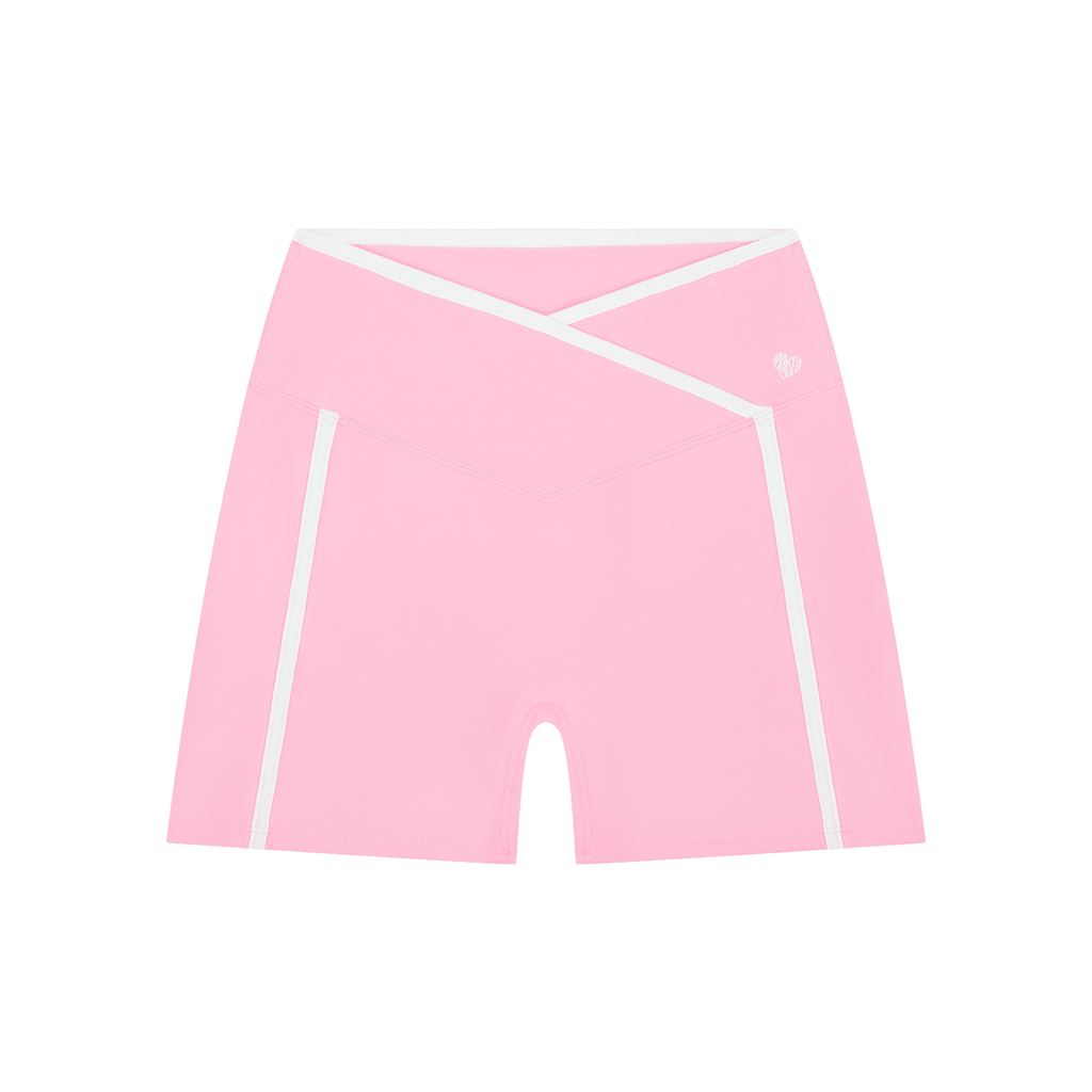 Uniform High Rise Color Block Yoga Shorts