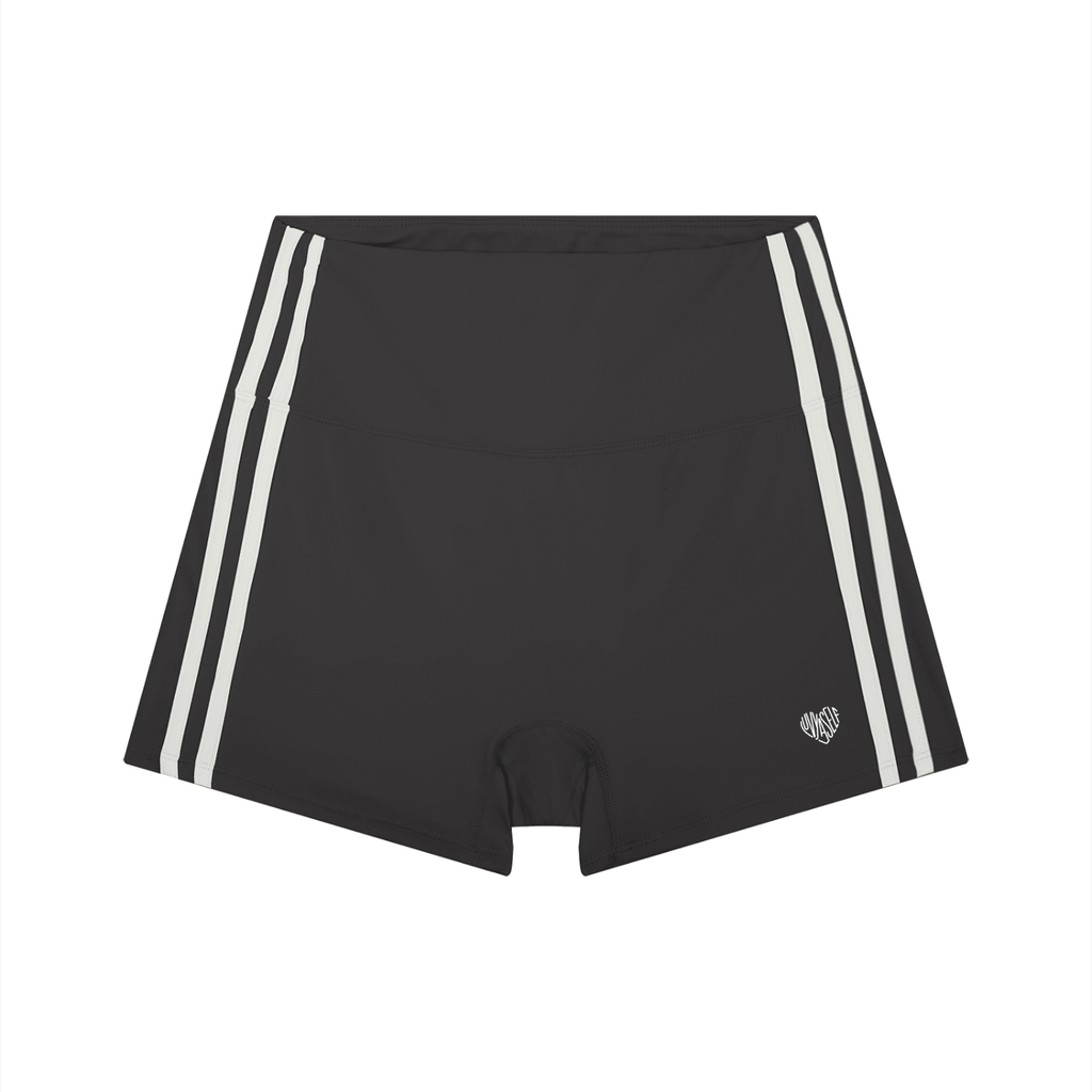 Uniform High-Waist Color Block Yoga Shorts