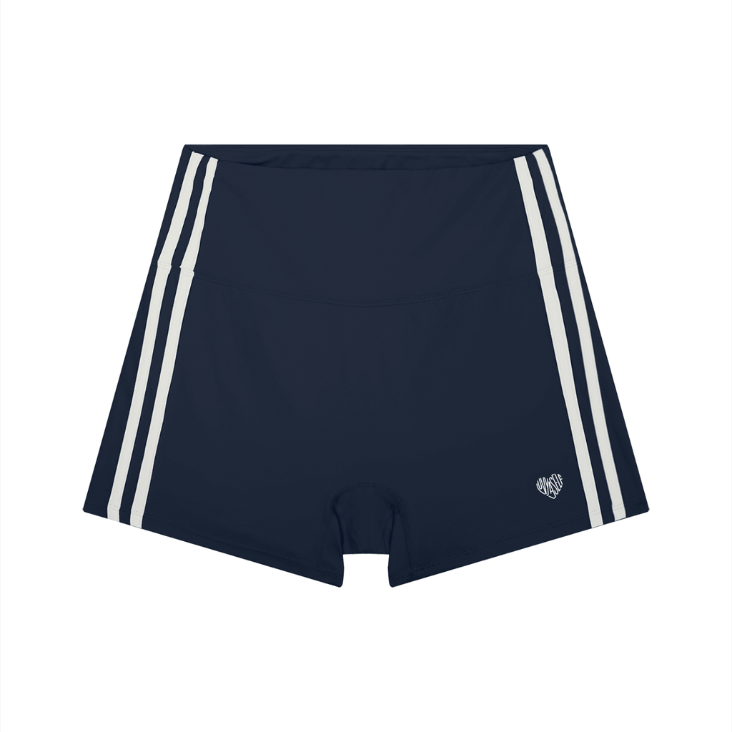 Uniform High-Waist Color Block Yoga Shorts